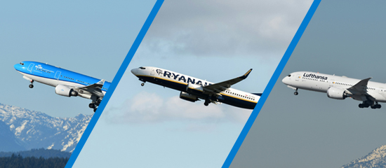 Overzicht KLM, Ryanair en Lufthansa vliegtuigen - BagageKiezer.nl