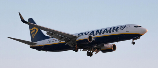 Ryanair vliegtuig - BagageKiezer.nl